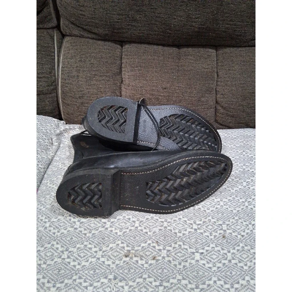 Nos Biltrite 1991 Ansi Army Black Military Steel Toe Cap Boots Motorcycle
